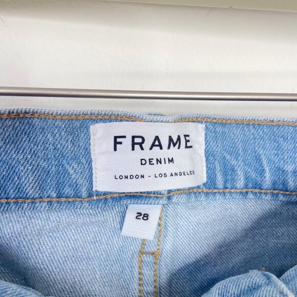 Frame Denim Le Vintage Bermuda Shorts High-Waisted Casual Size 6/28 - Picture 3 of 6